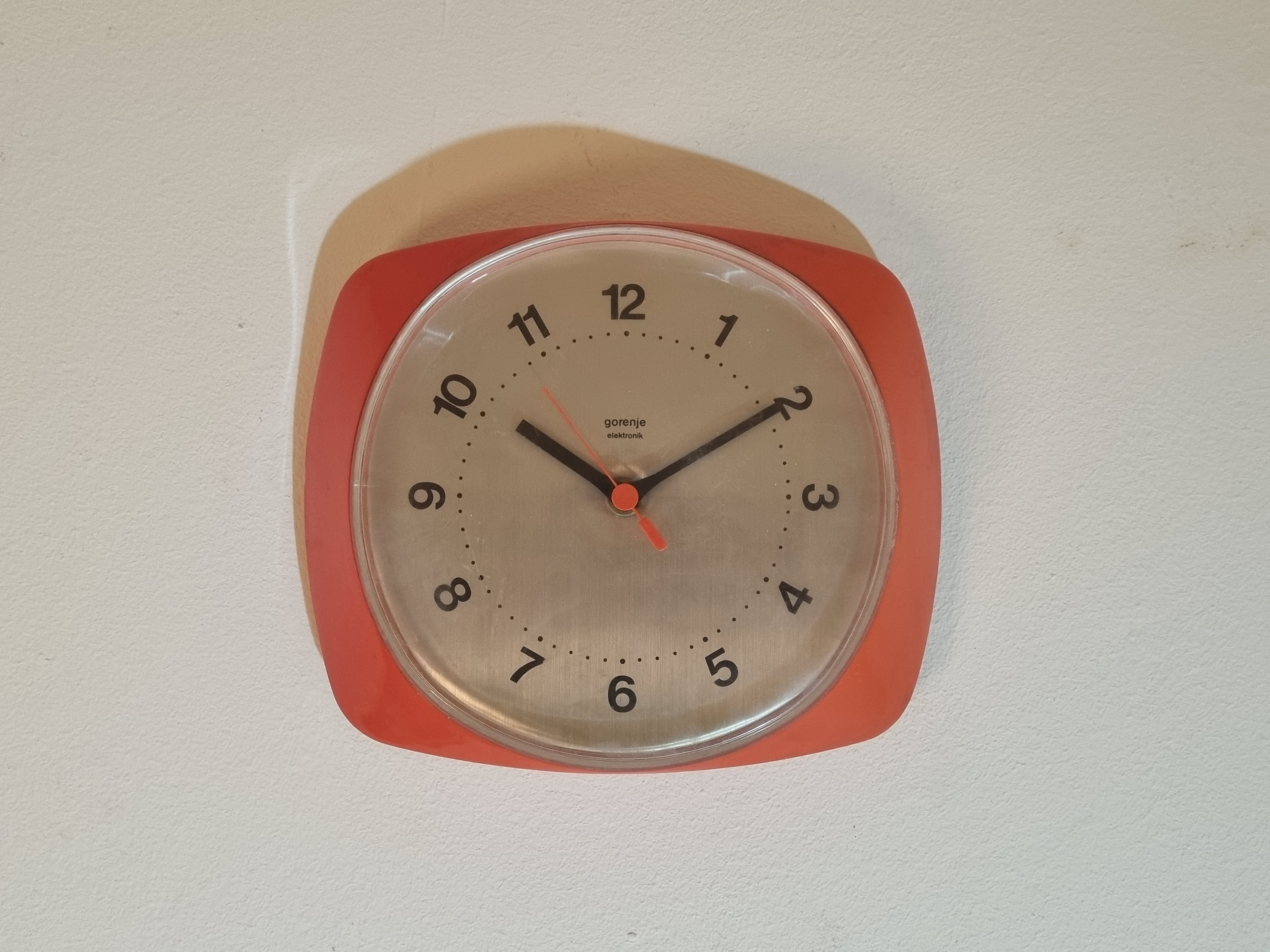 Gorenje Wall Clock Space Age Orange Etsy