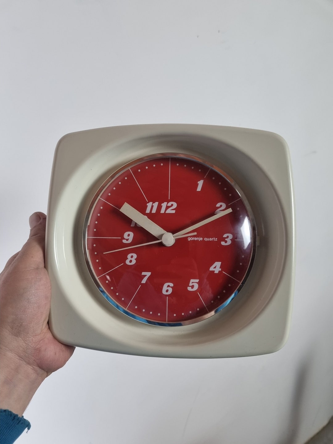 Gorenje Wall Clock Space Age Plastic Wall Clock / Midcentury Etsy