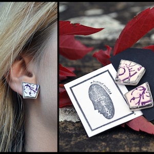 Handmade Ceramic Stud Earrings