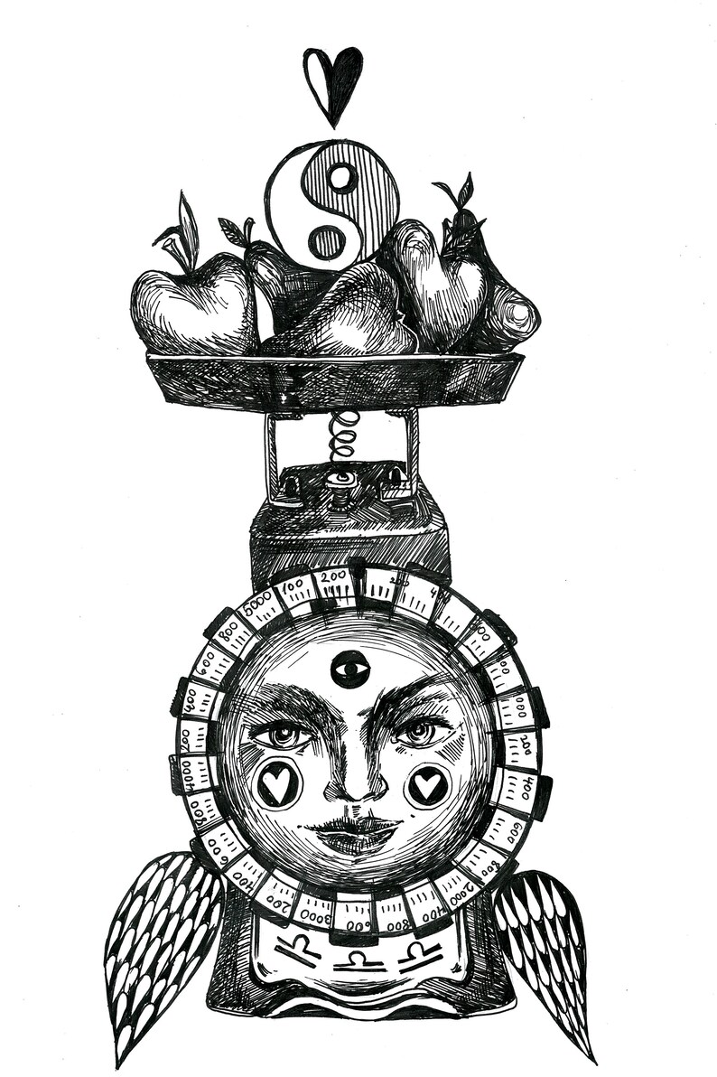 Zeichen LIBRA Porzellan Platte Original Sternzeichen | Etsy