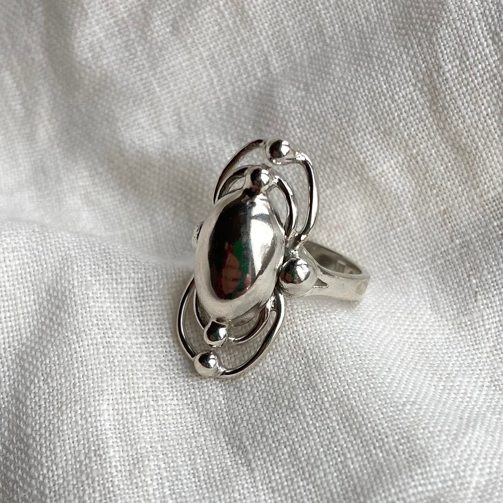 Vintage Sweden Silver Ring - Etsy Vintage Sweden Silver Ring - Etsy
