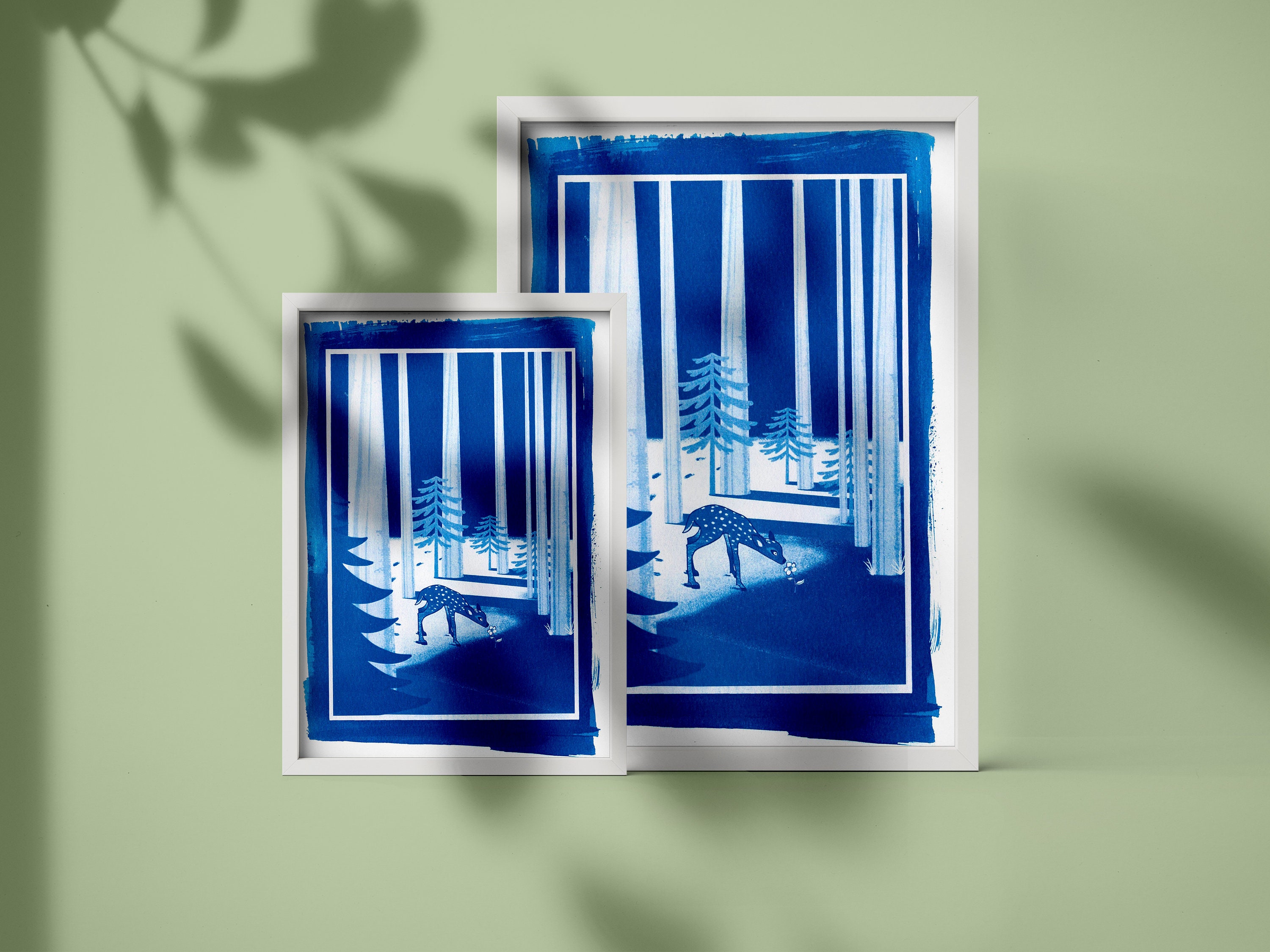 Le Faon Intrépide | Cyanotype