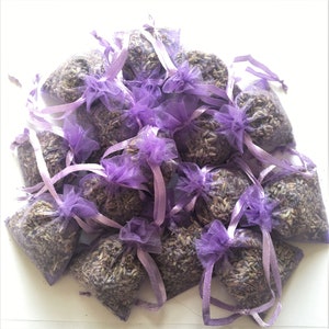 Dried Lavender Bags, Favours, Calming, Scent, Sleep Aid, Moth Repellent