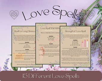 Liebeszauber Grimoire/Buch der Schatten Seiten