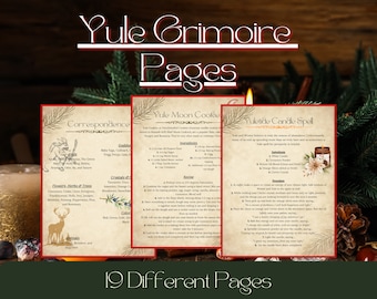 Yule Grimoire/Buch der Schatten Seiten (19 Seiten)