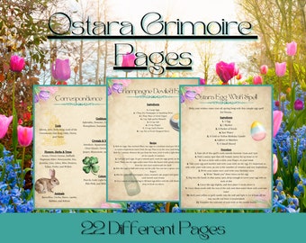 Ostara Grimoire/Buch der Schatten Seiten (22 Seiten)