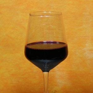Realistic Fake Red Wine Prop In Real Wine Glass - Perfect for Displays, Photography, and Staging - indoor use only