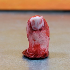 Big toe severed and bloody. Perfect Halloween decoration, creepy gift, prank or horror prop image 2