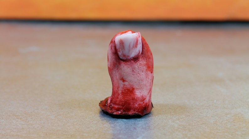 Big toe severed and bloody. Perfect Halloween decoration, creepy gift, prank or horror prop image 2