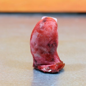 Big toe severed and bloody. Perfect Halloween decoration, creepy gift, prank or horror prop image 4