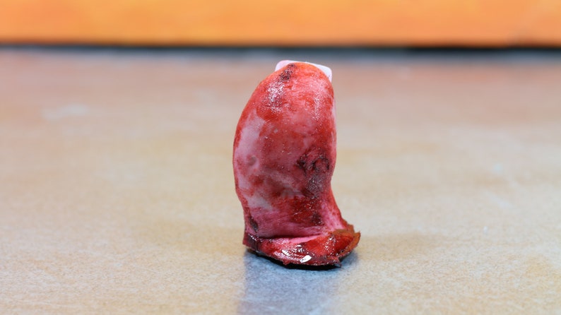 Big toe severed and bloody. Perfect Halloween decoration, creepy gift, prank or horror prop image 4