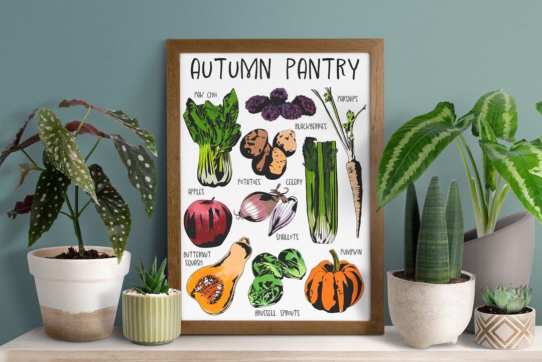 Seasonal Pantry A5 Art Print Etsy