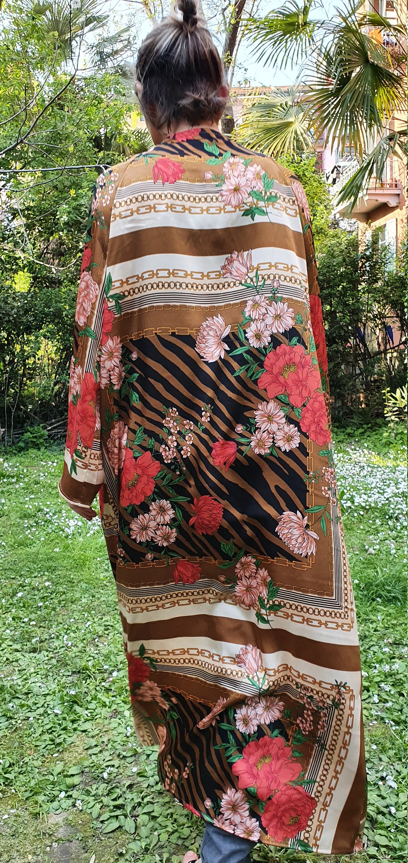 Hermoso vestido de kimono de mezcla de seda Vestido de seda Etsy