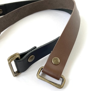 Correa de hombro de cuero genuino para bolso Azuma, asa desmontable para bolso Furoshiki o Tote