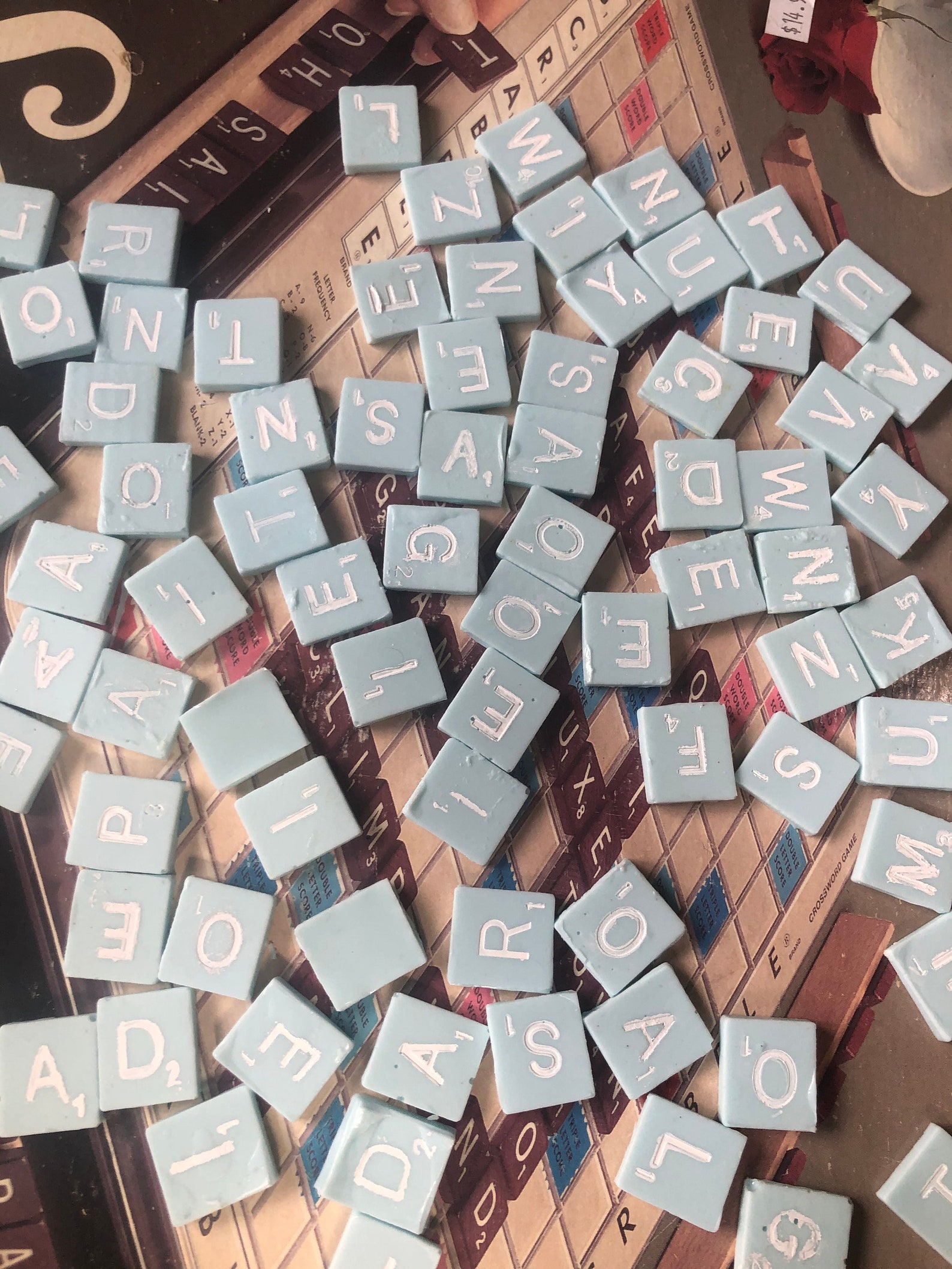 Custom Scrabble Tile Set Etsy