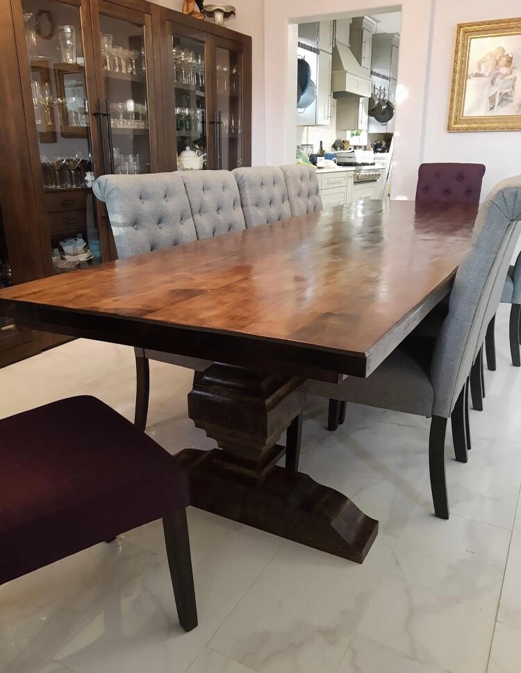 610 Ft Custom Built Farm Pedestal Tables Etsy