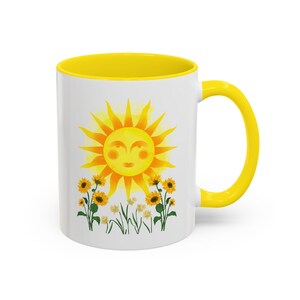 Tasse soleil et tournesols