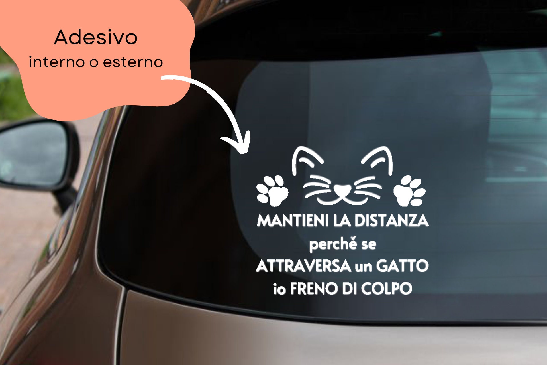 Adesivo Riflettente Per Tergicristallo Posteriore A Forma Di Gatto - Coda Che Si Muove Per Auto, Furgoni E SUV (Verde Menta)