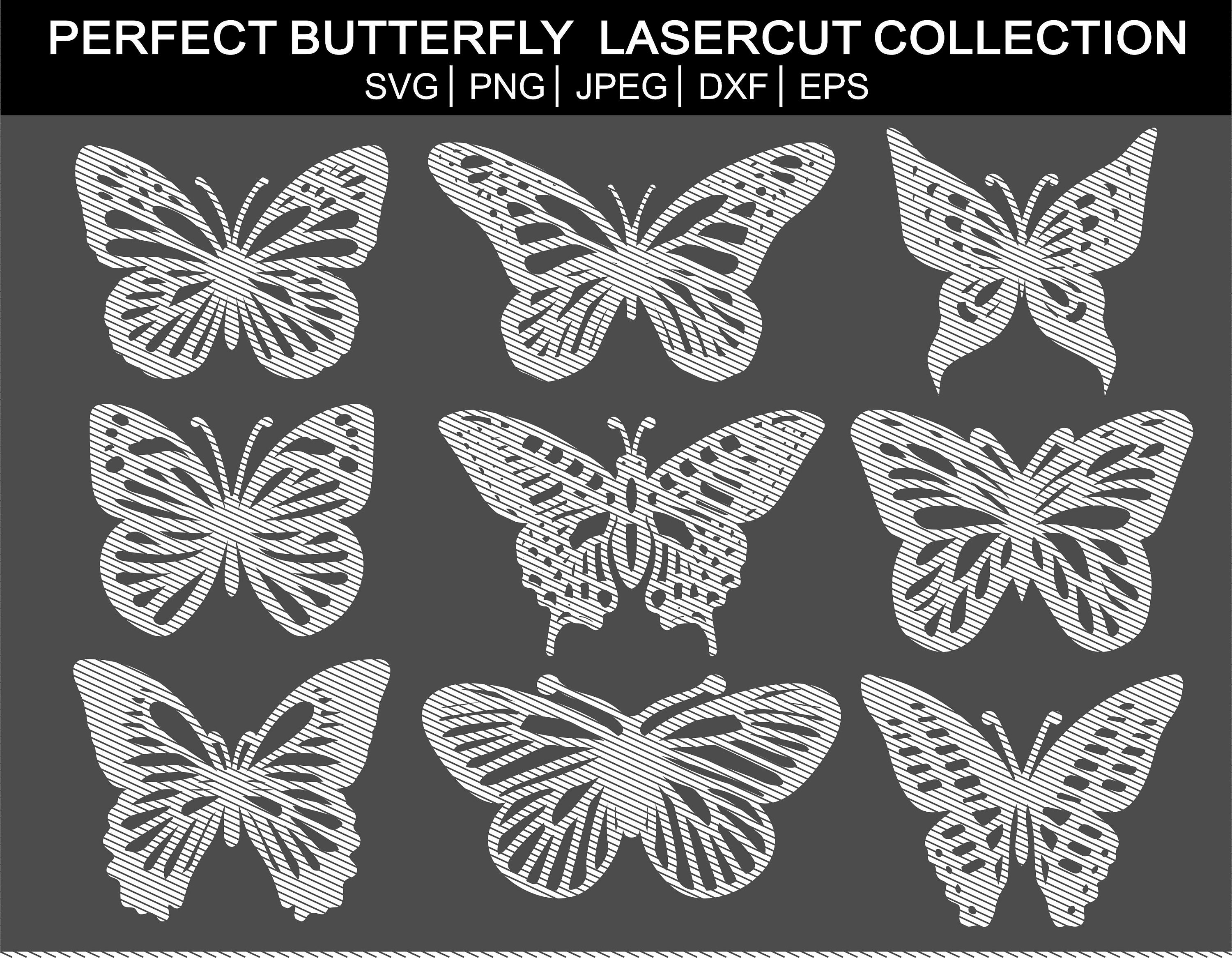 Butterfly laser cut collection Etsy