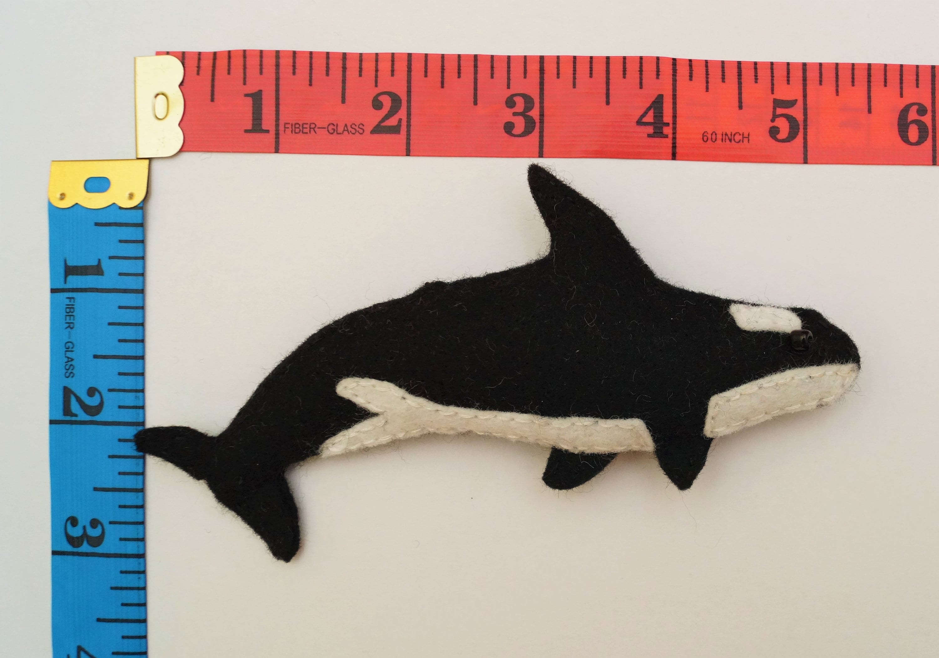 Handmade Felt Orca/killer Whale Keyring Keychain Brooch Etsy UK