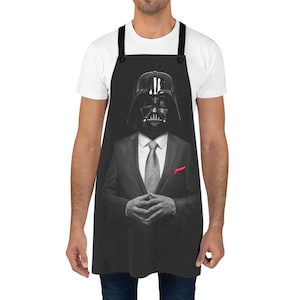 Star Wars Darth Vader Suit Apron, Kitchen Cooking Grilling BBQ Gift, Movie Fan Chef Apron, Galactic Empire Apron, Dark Side Cooking Cover,