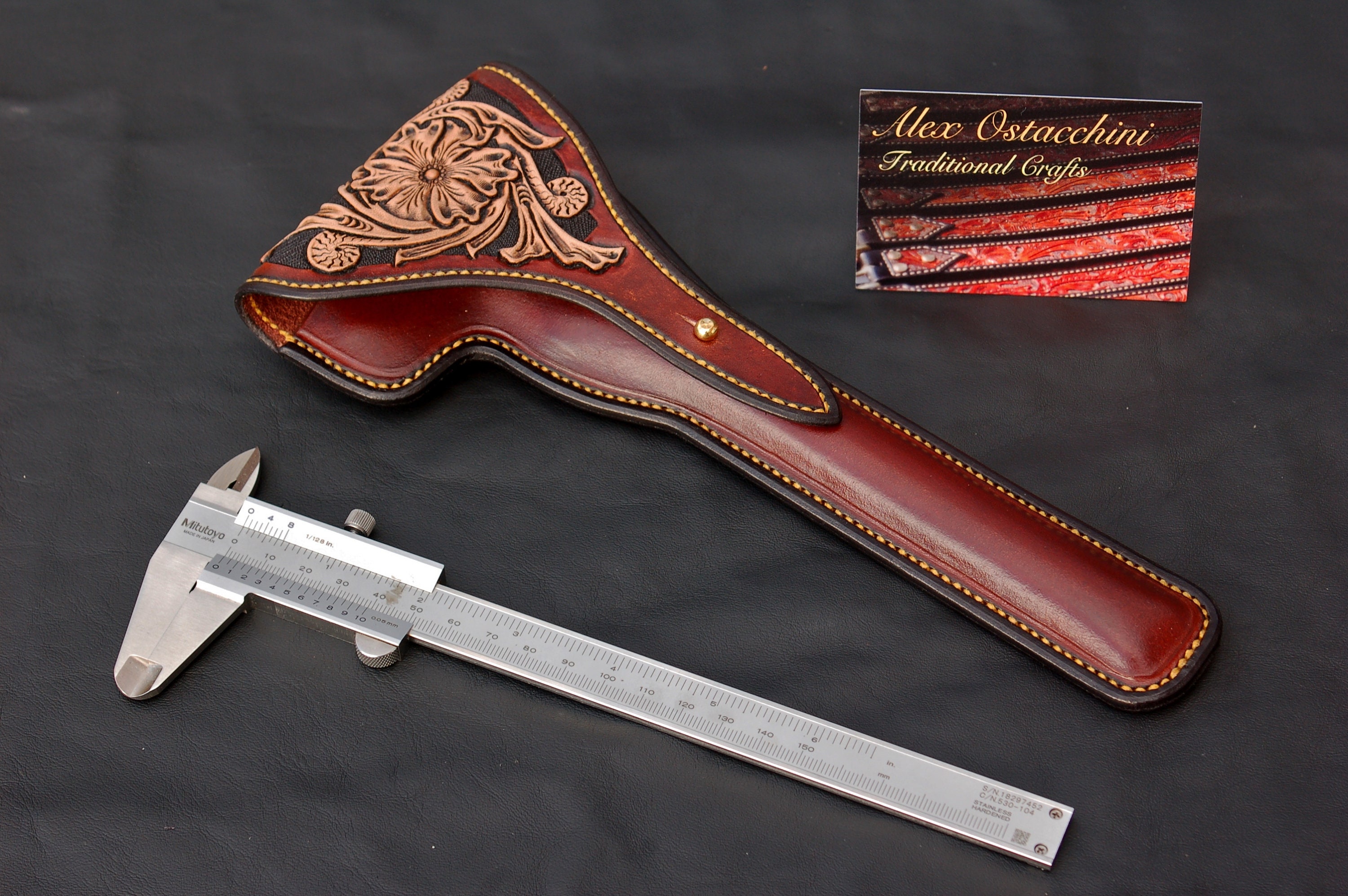 Hand Made Leather Mitutoyo Vernier Caliper Case Etsy
