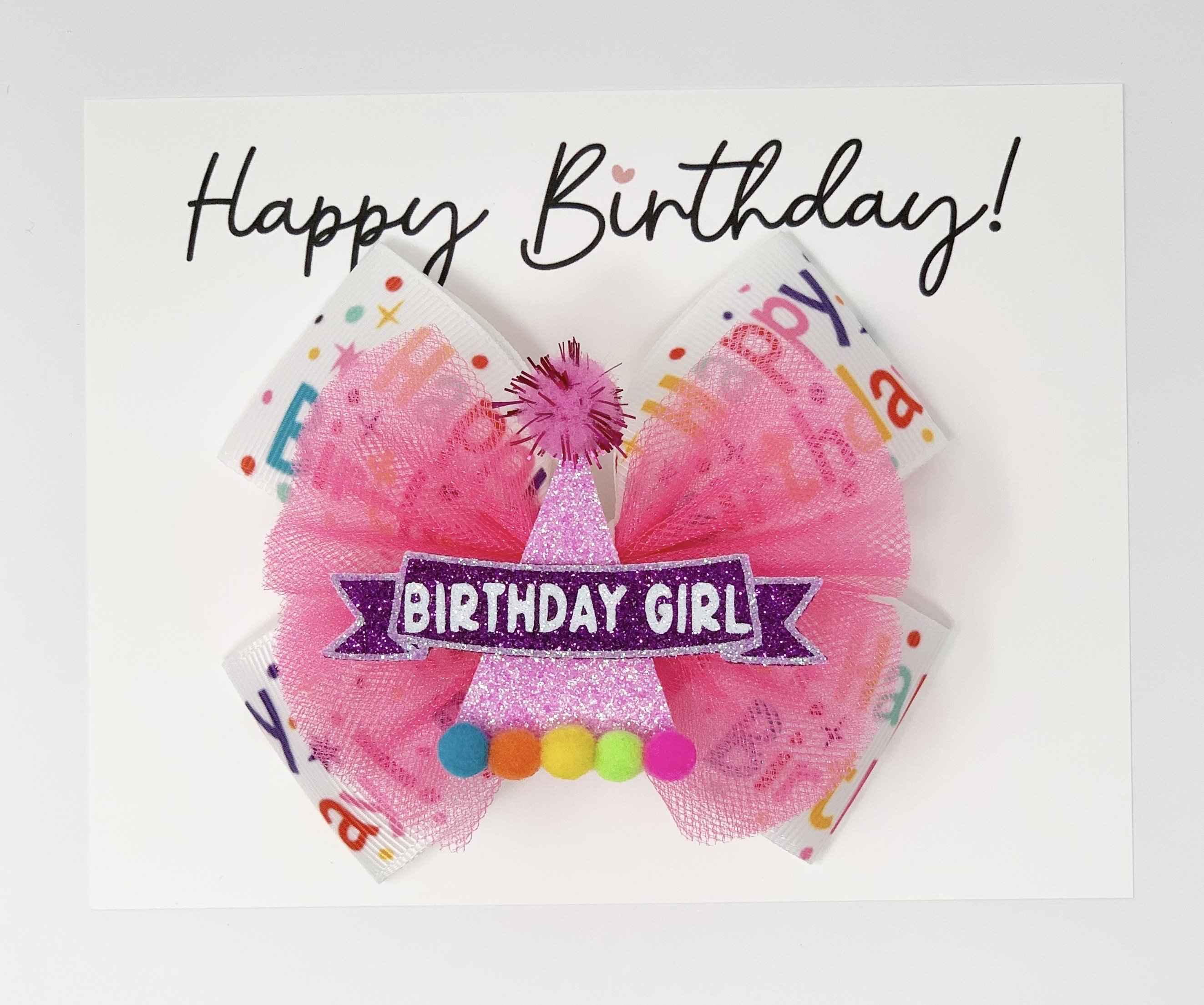 Birthday hair bows, Personalized birthday number bows, birthday party hair bows, 1st birthday bows, birthday hair bows, birthday bows