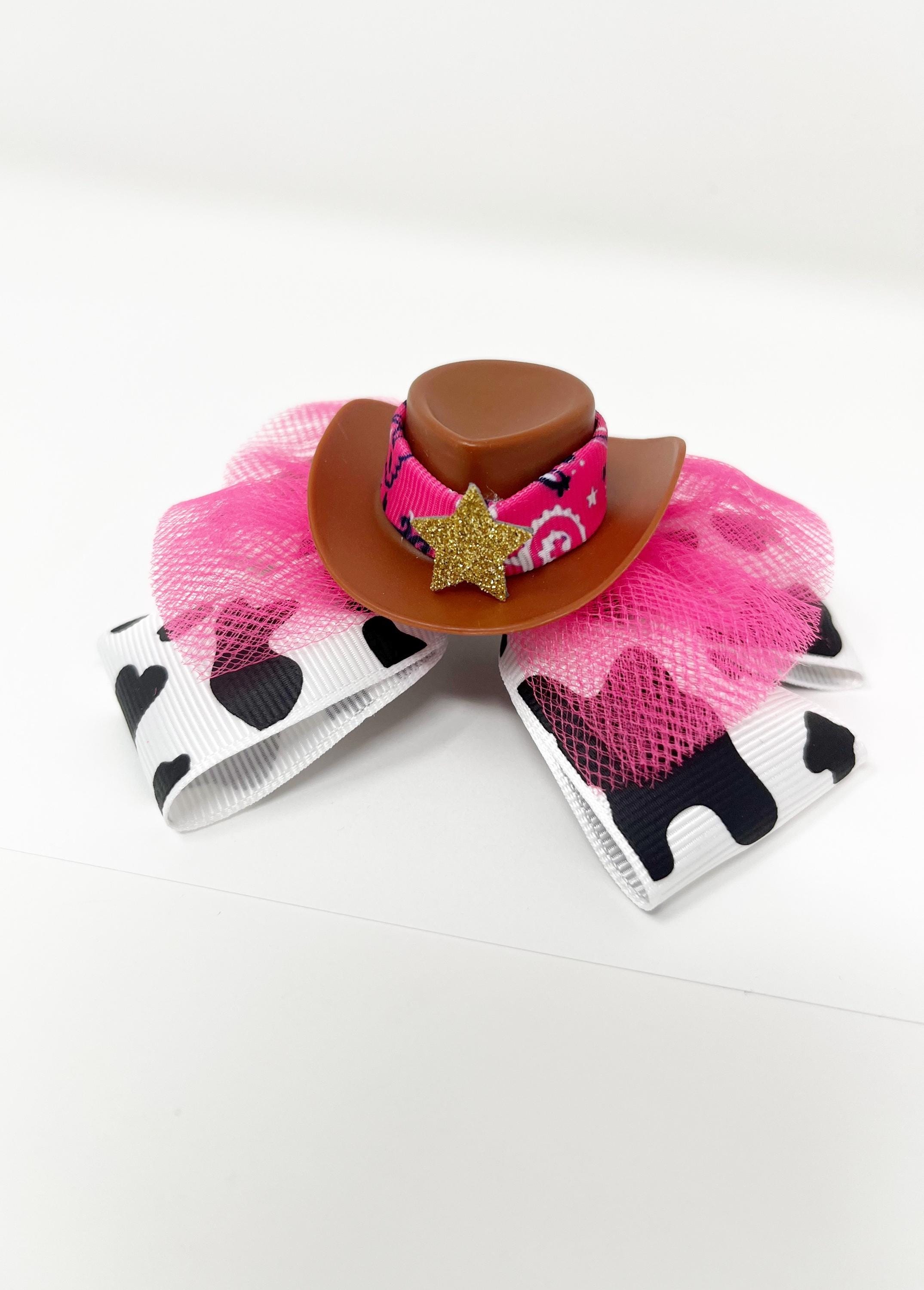 Cowboy Hat Hair Bow, Western Birthday, Western Party  display picture 1