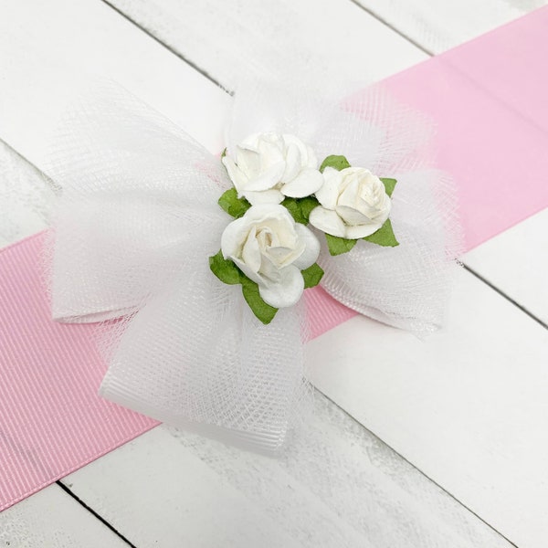 Flower Girl Hair Bow Etsy
