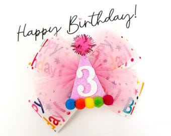 Personalisierte Geburtstag Zahlenschleife, Geburtstagsschleife, Geburtstags-Outfit, Geburtstagskind