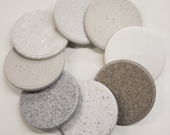 Corian candle coasters