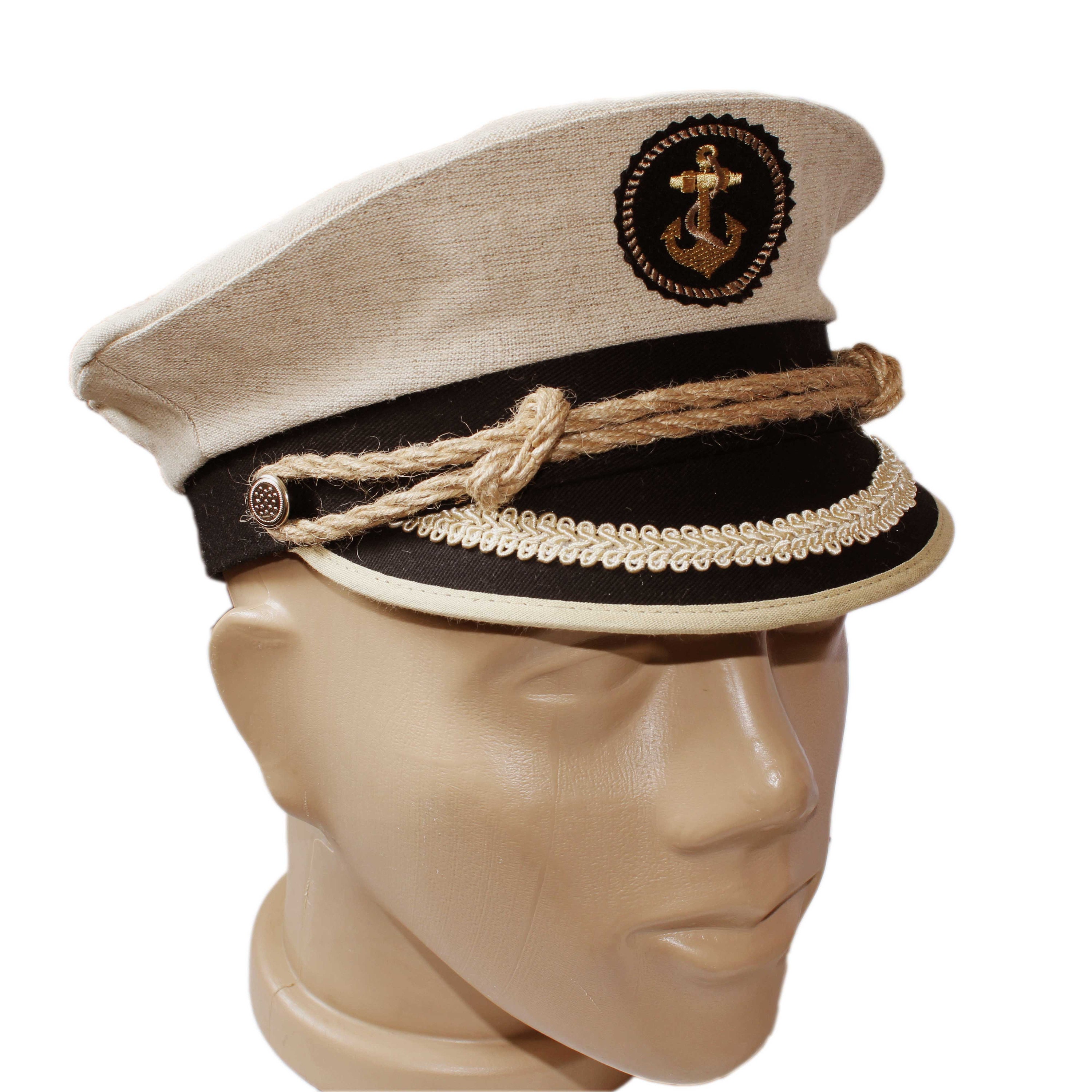  NOLITOY Sombrero de marinero, gorra de capitán, sombrero de  capitán de barco, sombrero de capitán, yate, disfraz de marinero, sombrero  de marinero, sombrero de almirante marino marino, gorra de mar ajustable