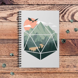 A D20 Scene Notebook |  | Gift for DnD players | Dungeons and Dragons | DM Gift | dnd | Journal