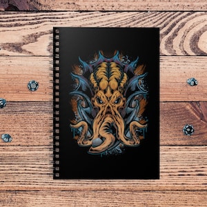 Flaying the Mind Notebook / Journal | mindflayer | dnd tokens | nerdy gift | dnd journal
