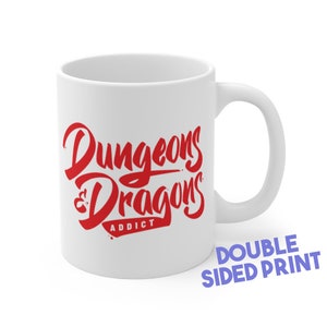 DnD Addict mug | DnD | DnD | Dungeons Dragons | rpg gifts | D&D | Dice | print