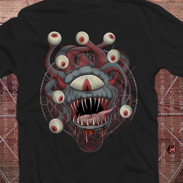 Beholder DnD Shirt | Dungeons & Dragons | Slicing and Dicing | Gifts for geeks | Dungeon master (dm) gifts | Geeky dnd shirt