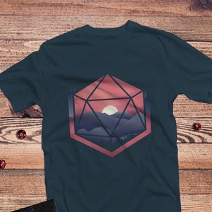 Mountain D20 dnd Shirt | DnD | Gifts for geeks | Dungeon master (dm) gifts | Geeky dnd shirt