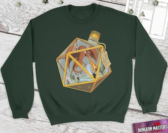 Flaskstrid-tröja | Drakdryck | Dungeons and Dragons | DM-present | Present för nördar | DnD | Tärningar
