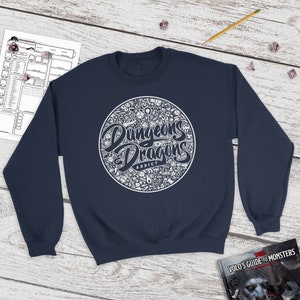 DnD Addict Sweatshirt | Mosaic | Dnd gift | GM | Dungeons & Dragons | Dice | Natural 20