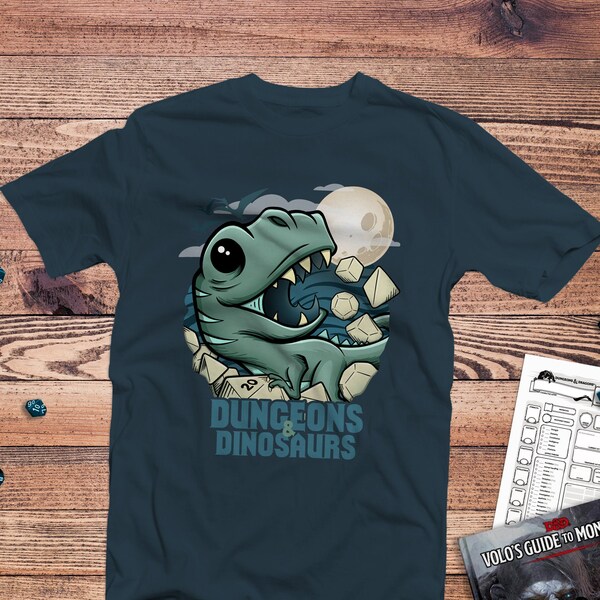 Dungeons and Dinosaurs-tröja | Tärningar | Dungeons Dragons | Gåvor för dm | Dungeon Master (dm)-presenter | DnD