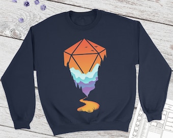 Sudadera Golden D20 / DnD / Calabozos y Dragones / Regalo DM / dados