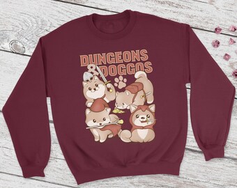Dungeons and Doggos tröja | DnD | Dungeons and Dragons | DM-present | Present för nördar