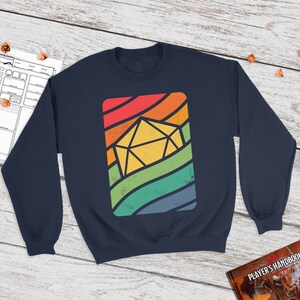 d20 Wave sweatshirt | d20 | DnD | Dungeons Dragons | rpg gifts | D&D | Dice | dnd gift