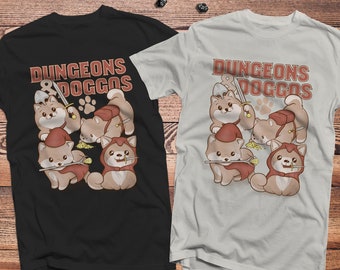 Dungeons & Doggos dnd Shirt  | Gifts for geeks | Dungeon master (dm) gifts | Geeky dnd shirt | Dogs