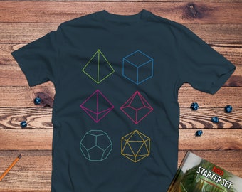 Minimal dnd Shirt / Dungeons & Dragons / Regalos para geeks / Dungeon master (dm) regalos / Geeky dnd shirt