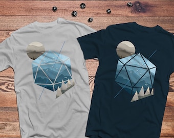 Watercolor D20 Shirt | Dungeons & Dragons | DnD | Gifts for geeks | Dungeon master (dm) gifts | Geeky dnd shirt | Dungeon and Dragon