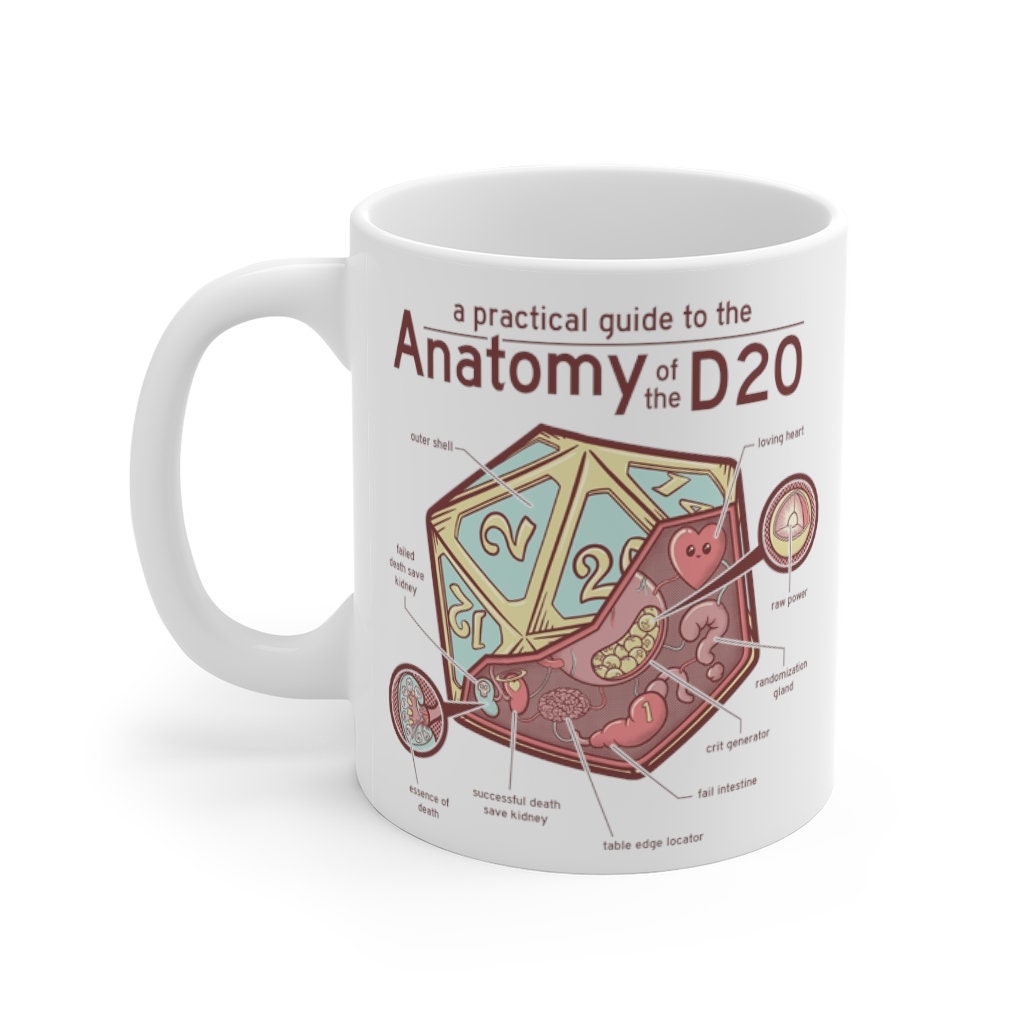 Anatomy Of The D Mug Dnd Dungeons And Dragons D Etsy