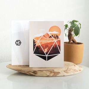 Der D20 Held Postkarten | DND | Würfel | Dungeons & Dragons | Grusskarte