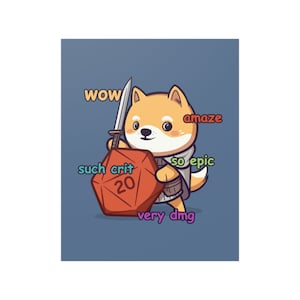 Wow, så äcklig poster | Dungeons and Dragons | rolig | rolig | dnd väggkonst | doge meme