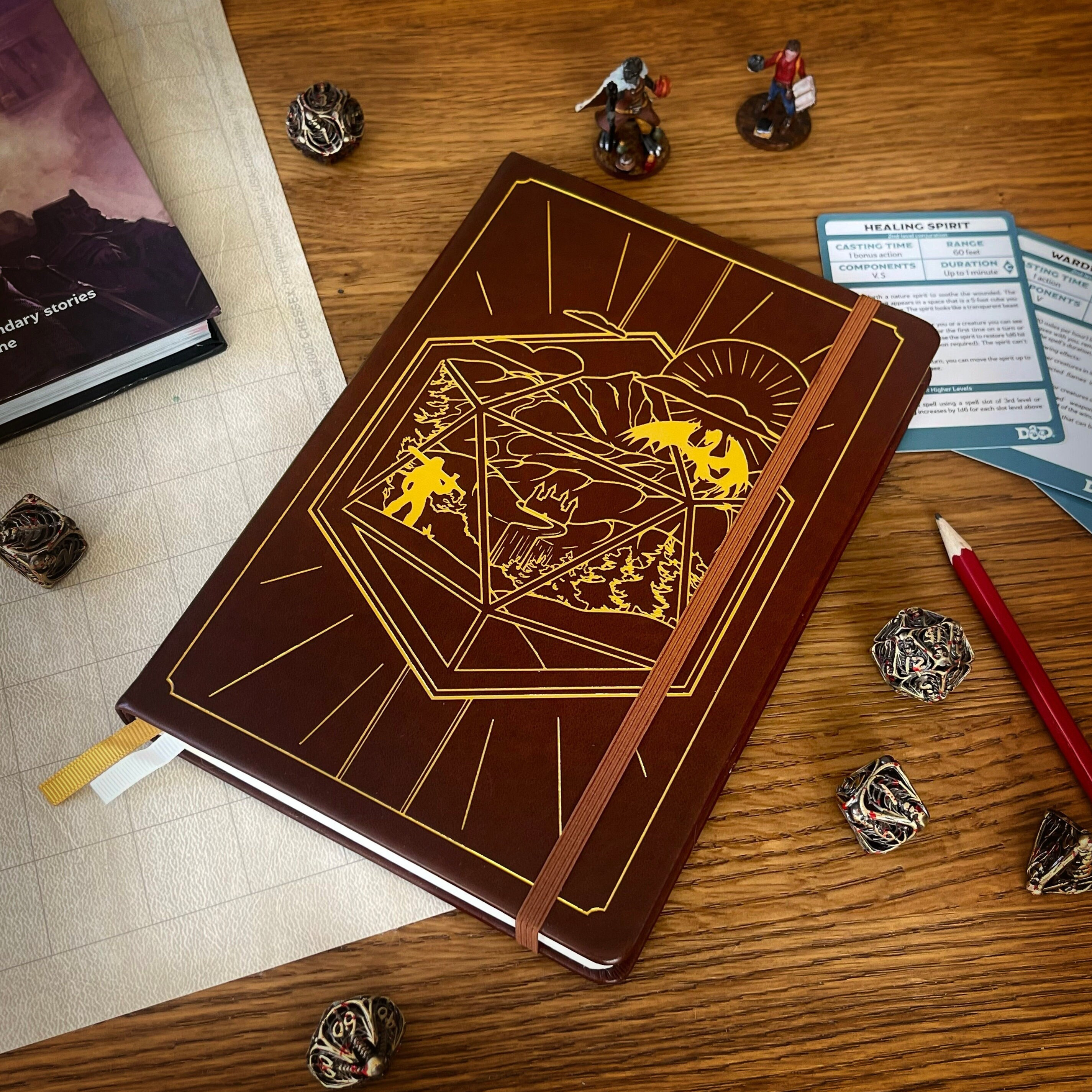 ZYWJUGE Dragon Journal Notebook, Dungeons and Dragons Gifts for Man &  Women, DND Notebook Accessories, Journal for Writing, Diary Planner Travel